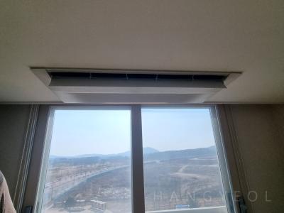 충청남도 홍성군 홍북읍 한울마을 모아엘가 아파트 시스템에어컨 설치 사례