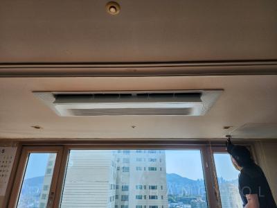 부산광역시 해운대구 재송동 더샵센텀파크1차아파트 시스템에어컨 설치 사례