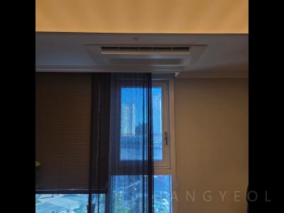 부산광역시 해운대구 우동 더블유비씨더팔레스오피스텔 시스템에어컨 설치 사례