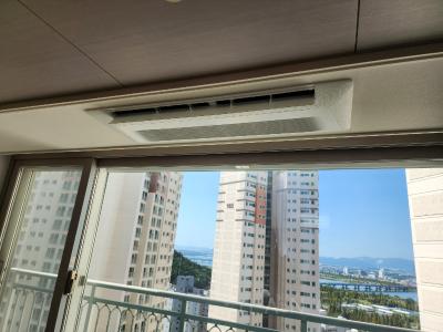 부산광역시 북구 화명동 롯데캐슬카이저 시스템에어컨 설치 사례
