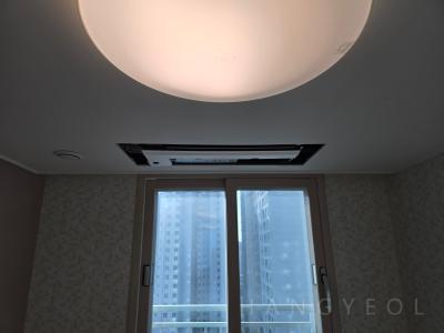 경기도 화성시 청계동 동탄역 시범한화 꿈에그린 프레스티지 시스템에어컨 설치 사례
