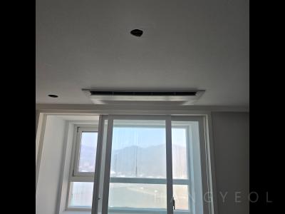 부산광역시 남구 용호동 오륙도 에스케이뷰 아파트 시스템에어컨 시공 현장 2
