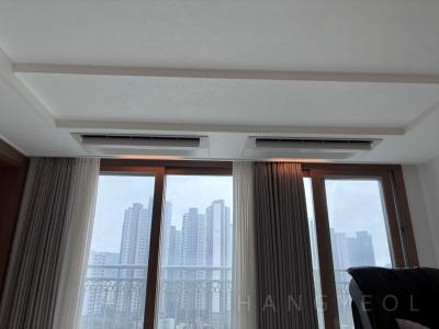 부산광역시 금정구 장전동 벽산블루밍디자인시티 시스템에어컨 설치 사례