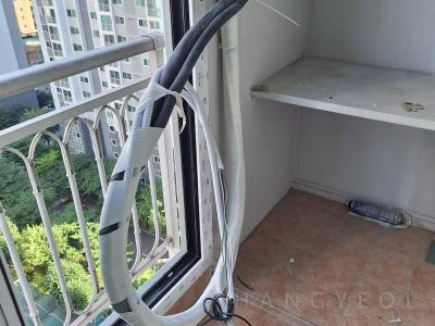 경기도 안양시 동안구 평촌동 인덕원센트럴푸르지오아파트 시스템에어컨 실외기