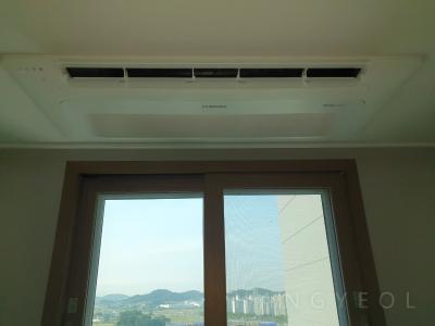 충청남도 아산시 탕정면 한들물빛도시지웰시티센트럴푸르지오1단지 시스템에어컨 설치 사례