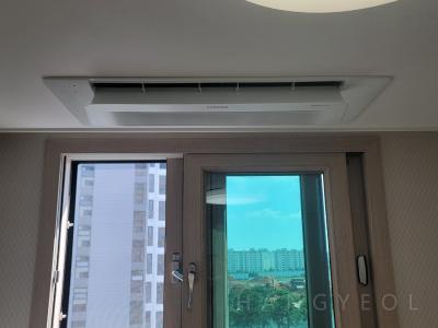 경기도 수원시 팔달구 매교동 매교역푸르지오SK VIEW 시스템에어컨 설치 사례