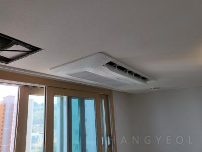 충청남도 아산시 배방읍 요진 와이시티 시스템에어컨 설치 사례